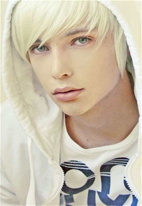 海外イケメン Cute Emo Matthew Clavane babe With White Hair Character Inspiration Male Blonde