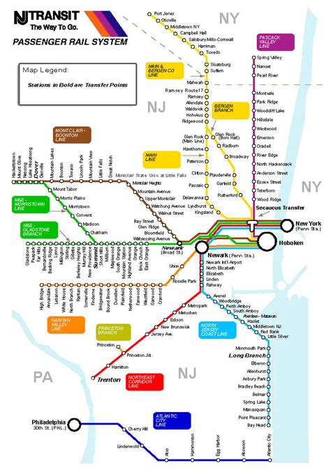 26 New Jersey Transit Train Map Map Online Source