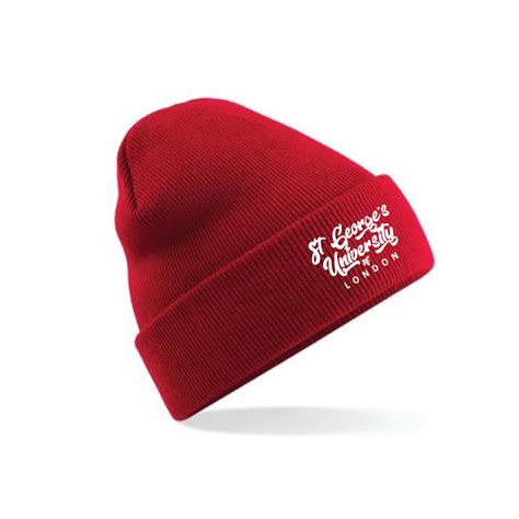 Classic Red Beanie Hat St Georges