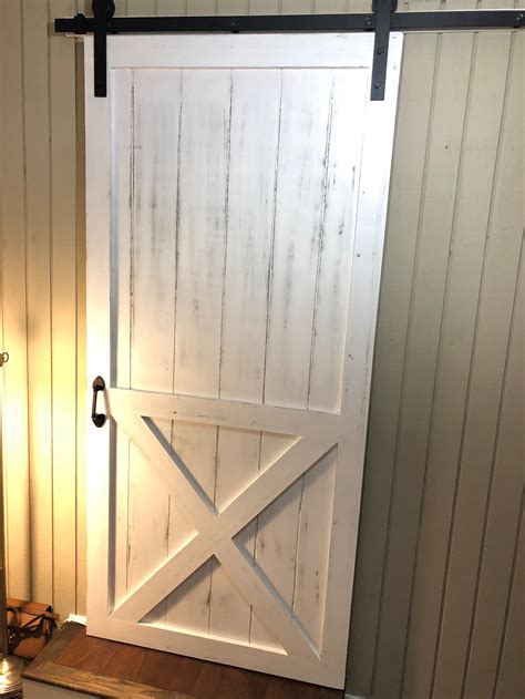 Farmhouse Sliding Barn Door Up To 40 Wide Etsy