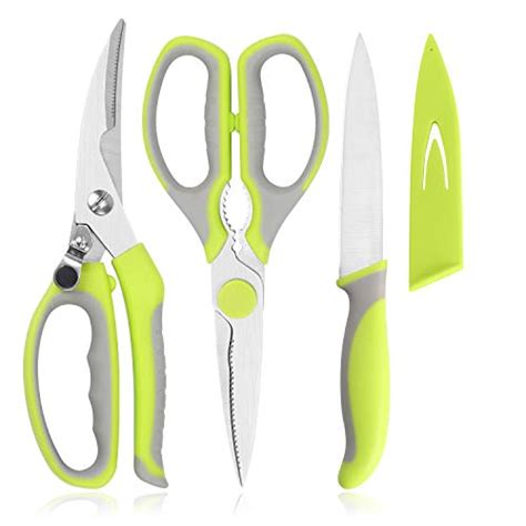 Kitchen Scissors And Knife Set By Wellstar Spring Heavy Duty