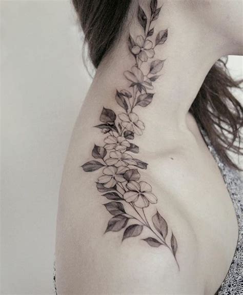 Flower Neck Tattoo Tattoo Tattooidea Tattooart Neck Tattoo Neck