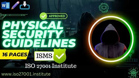 Physical Security Guidelines Iso 27001 Institute