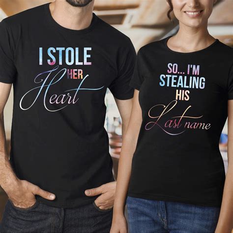 Husband and wife shirts / Just married shirts / couple shirts