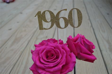 Class Of 1960 Centerpiece Decoration 60th Class Reunion Etsy