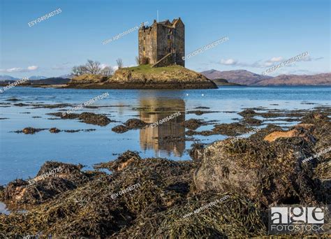 Castle Stalker Is A Medieval Tower House Standing On A Small Rocky