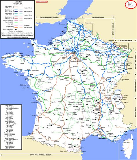 Carte De France Train ≡ Voyage Carte Plan