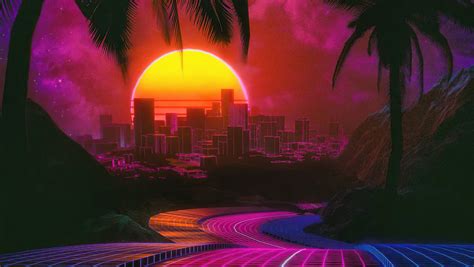 1360x768 Outrun Path To City 4k Laptop Hd Hd 4k Wallpapersimages
