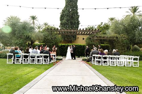 Small Wedding Ceremony Held At The Omni Scottsdale Resort And Spa At