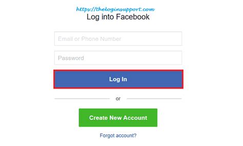 Facebook Login Facebook Sign In Home Page The Login Support