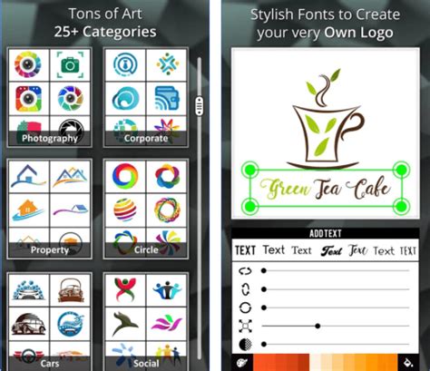Explora la gran biblioteca de canva, que tiene plantillas de logos para que personalices. 7 Mejores Apps de Android Para Hacer un Logotipo | Logaster
