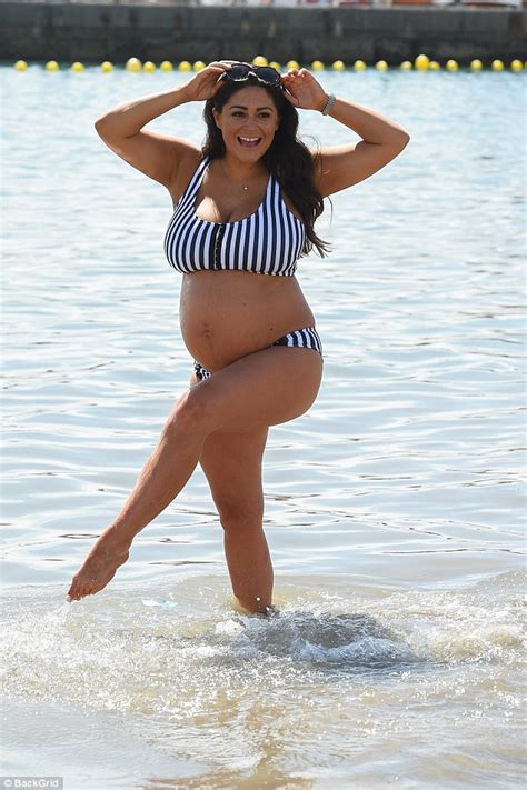 Pregnant Casey Batchelor Shows Off Her Huge Baby Bump In Tenerife