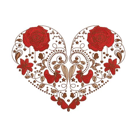 Two Hearts Embroidery Design Clipart Library Clipart Library Clip Art