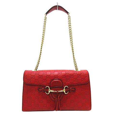 Gucci Red Leather Ref728266 Joli Closet