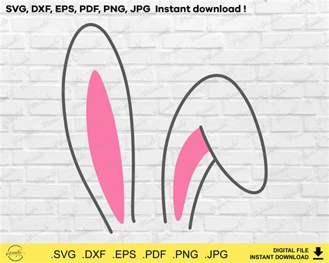 Bunny Ears SVG Easter Bunny SVG Cricut Silhouette svg | Etsy