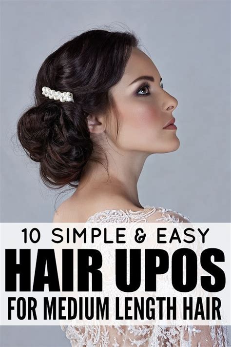 Finger curls for medium length hair people with the blonde, thin and medium hair can easily try out this hairdo. 10 easy (& glamorous!) updos for medium-length hair ...