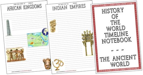 World History Timeline Notebook Pages The Ancient World History