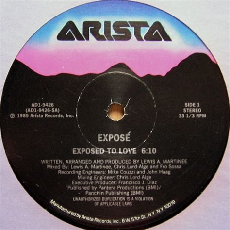 Exposé Exposed To Love 1985 Vinyl Discogs
