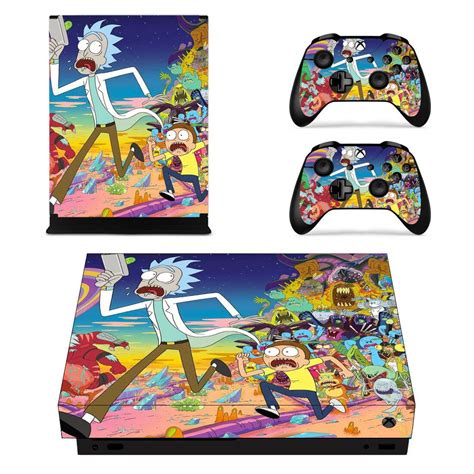 Rick And Morty Xbox One X Skin For Xbox One X Console And 2 Controllers