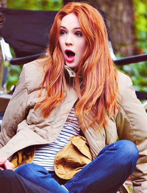 haha i can t tell if she s yawning or suprised karen sheila gillan karen gillan the doc amy