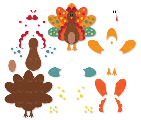 Instant Download Cute Girly Turkey Svg Cut File And Clip Art Etsy