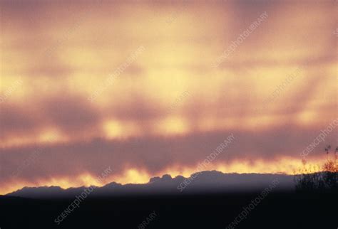Crepuscular Rays Of Light During Sunset Stock Image R5000540