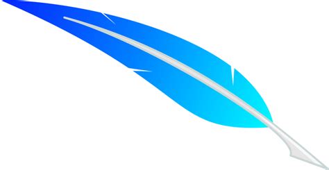 Vector Blue Feather Png Image Png Mart