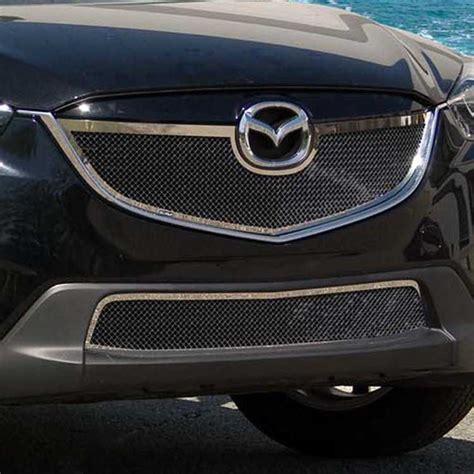 Eandg Classics 2013 2015 Mazda Cx5 Grille 2pc Fine Mesh Grille Black Ice