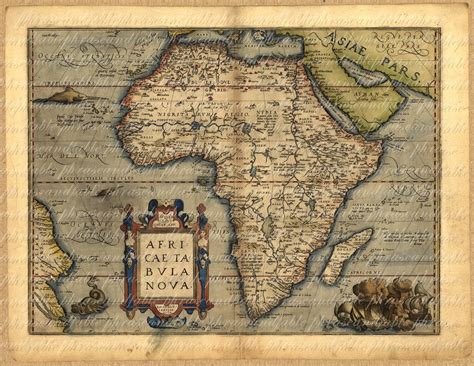 Map Of Africa From The 1500s 034 Ancient Old World Cartography