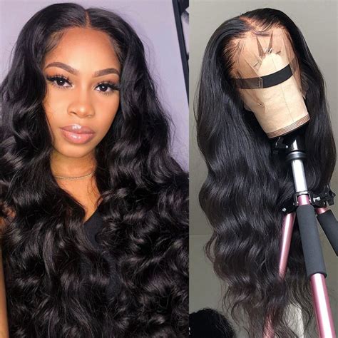 250 High Density Body Wave Human Hair Lace Front Wigs Tinashehair