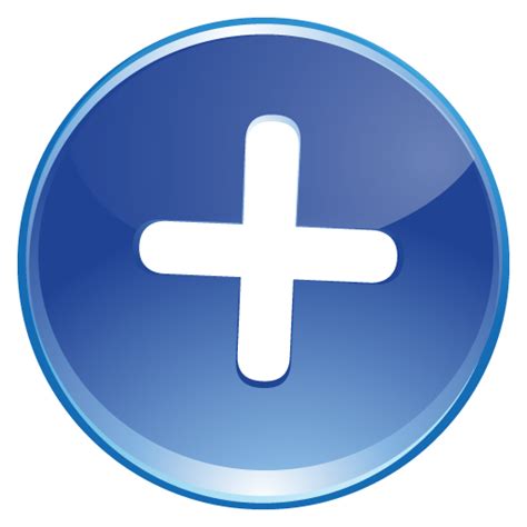 Blue Addition Symbol
