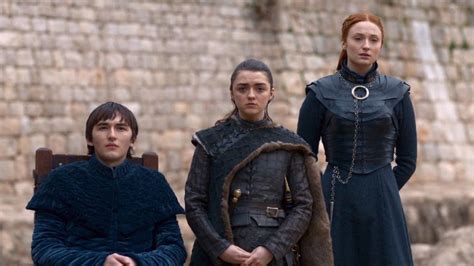 Bran Arya And Sansa In Got 8x06 The Iron Throne The Unaffiliated