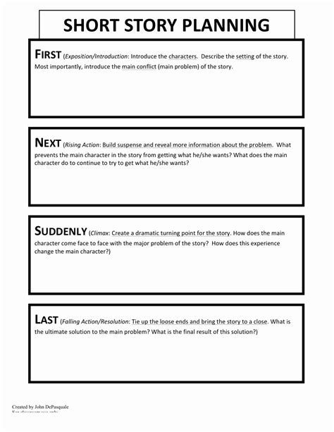 Short Lesson Plan Template Luxury The Art Of Short Story Writing