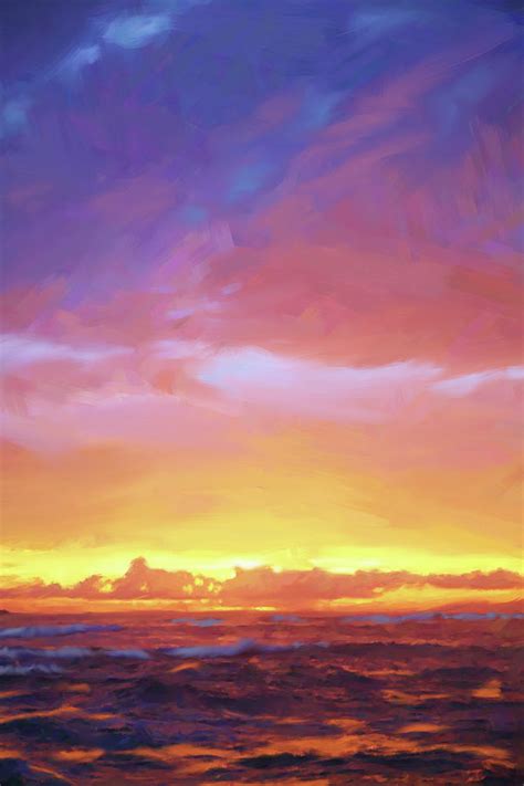Sunset Beach Digital Art By Donald Lawrence Fine Art America