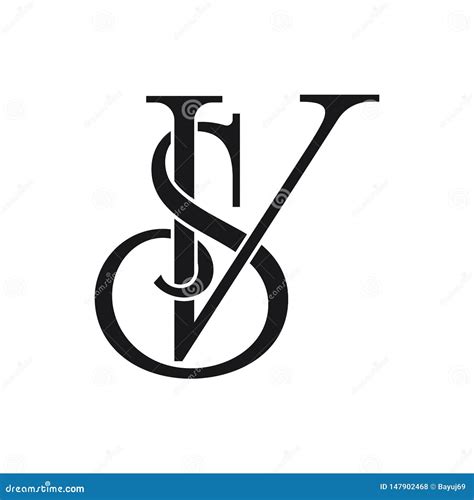 Initial Sv Letter Logo Ideas Design Vector Illustration Stock Vector
