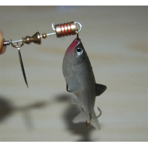 Fishing Small Fish Spinner Bait Noisy Bell Soft Lure 7g Open Belly