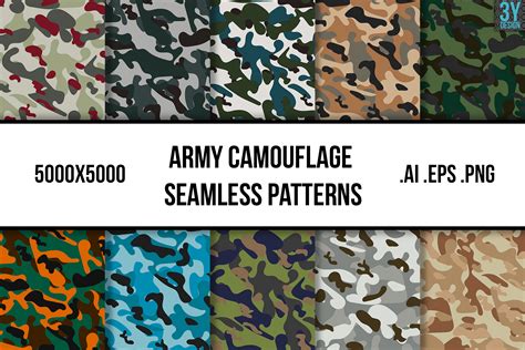 Army Camouflage Seamless Patterns