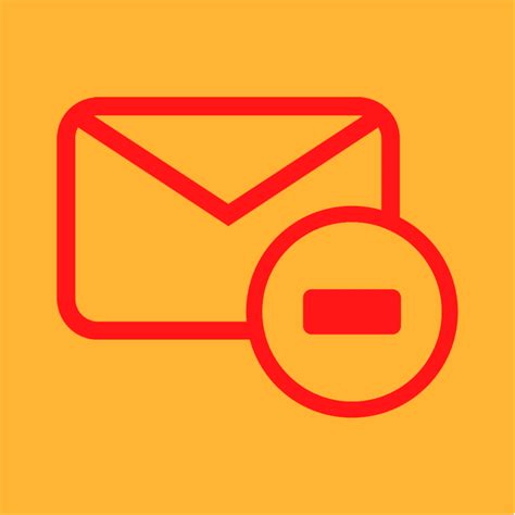 An Email Envelope With A Magnifying Glass In Front Of It On A Yellow