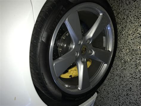 Porsche Oem 20 991 Sport Classic Wheel Tire Tpms Set Taken Off 2015