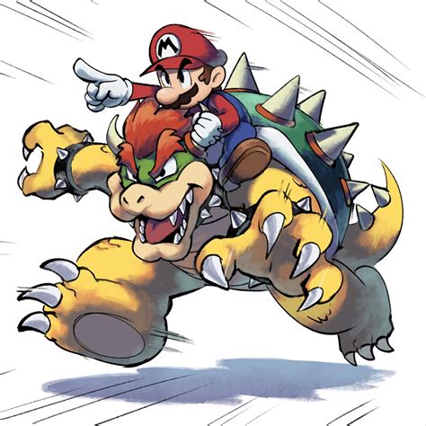 Mario And Bowser Mario Drawn By Ya Mari Danbooru