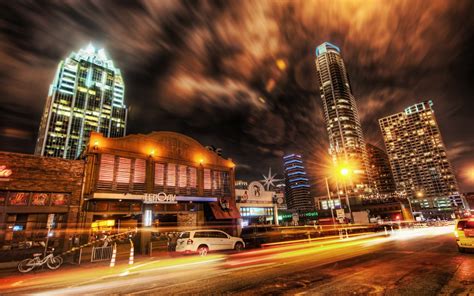 cityscape, HDR, Building, Road, Long exposure, Lights Wallpapers HD / Desktop and Mobile Backgrounds