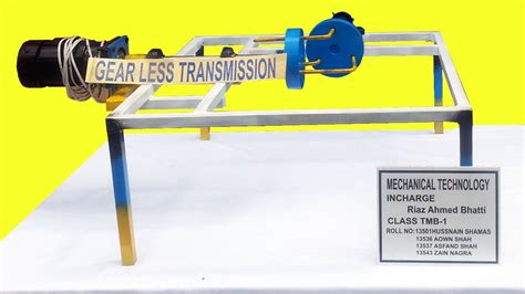 Mechanical Engineering Project Gearless Transmission New Invention