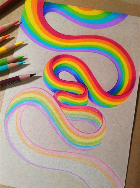 Rainbow Practice Wip By Dannii Jo Prismacolor Art Rainbow Drawing