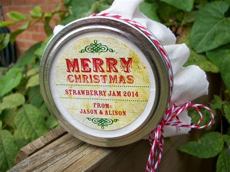 Colorful Adhesive Canning Jar Labels Christmas Canning Jar Labels And