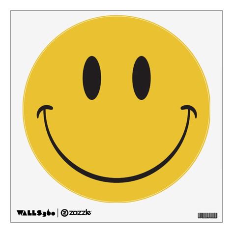 Super Big Smile Happy Face Emoji Wall Decal
