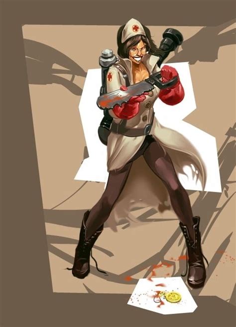 Miss Medic By Grobi I M Really Loving These Female Renditions Of Tf2 Characters More Of
