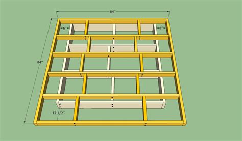 Platform Bed Frame Plans Howtospecialist How To Build Step By Step