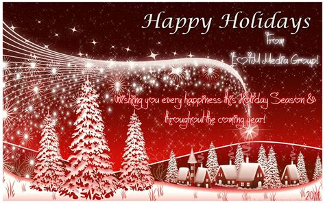 Vacations are the best time to relax and enjoy. Wishing you a Happy Holiday and a joyful New Year. Best ...