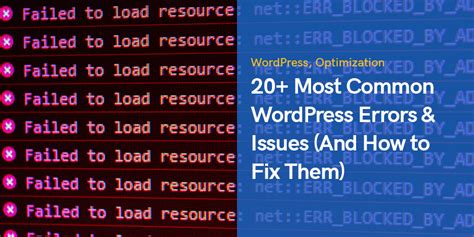 Most Common Wordpress Errors Issues And How To Fix Them