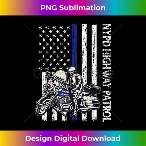 Nypd Highway Patrol Police Officer Law Enforcement Us Flag Inspire